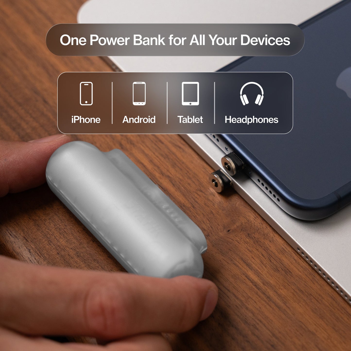 Snap-N-Charge® | Universal Magnetic Power Bank